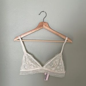 Victoria’s Secret white lace bralette